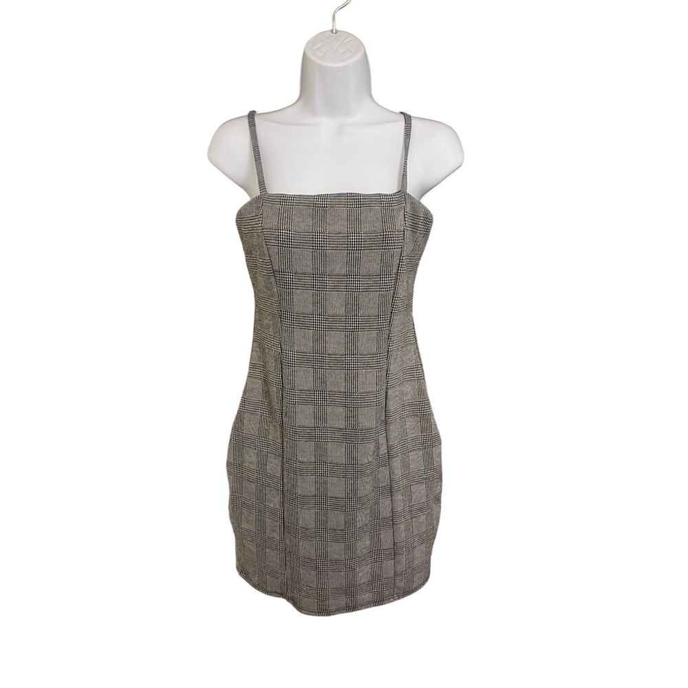 Shinestar Plaid Minidress